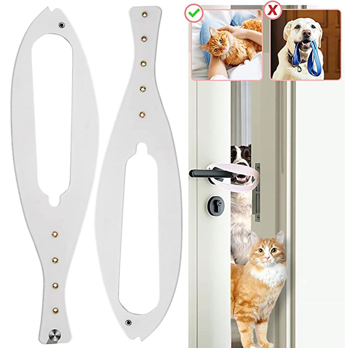 Cat Door Stopper No Measuring Cat Door Stopper Latch White