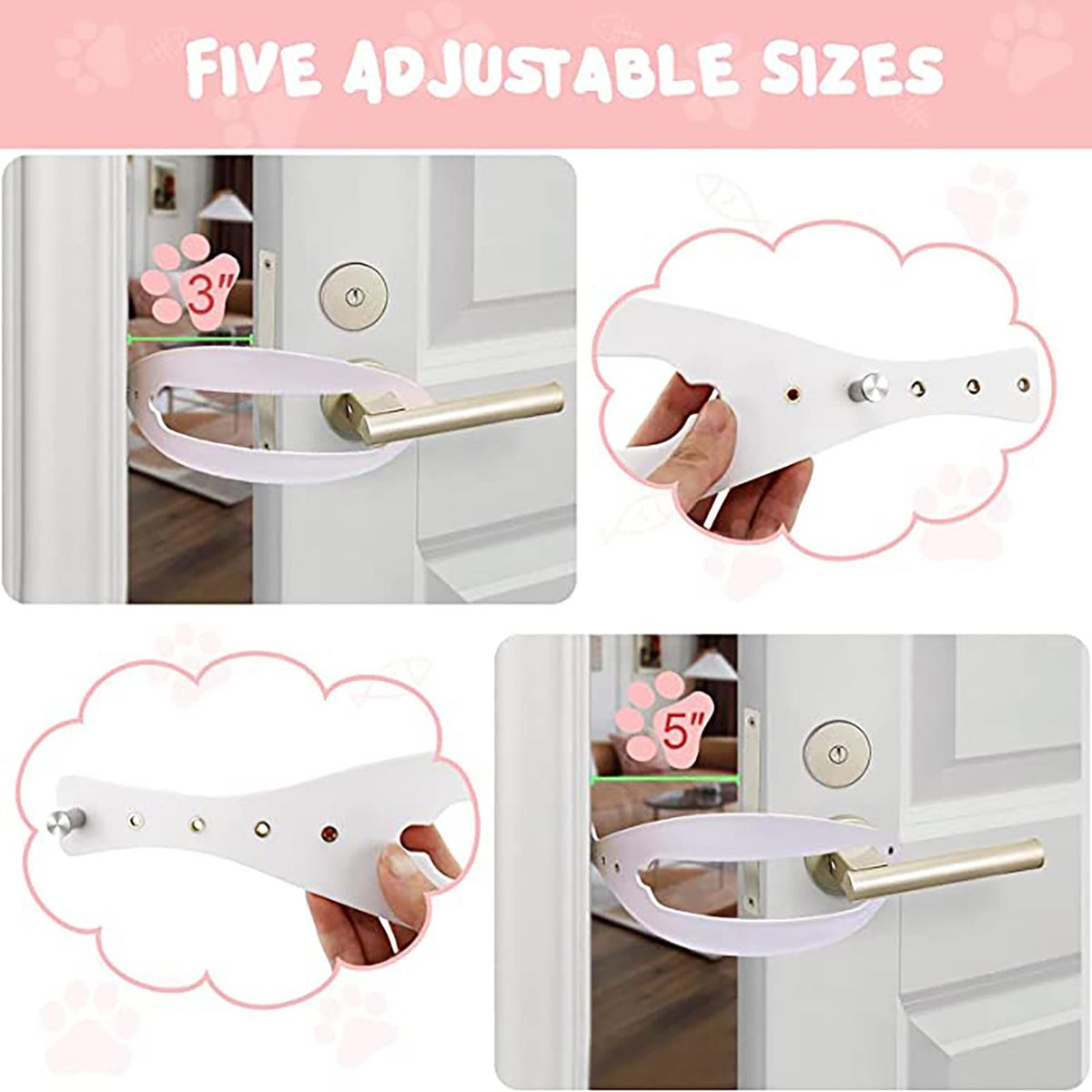 Cat Door Stopper No Measuring Cat Door Stopper Latch White