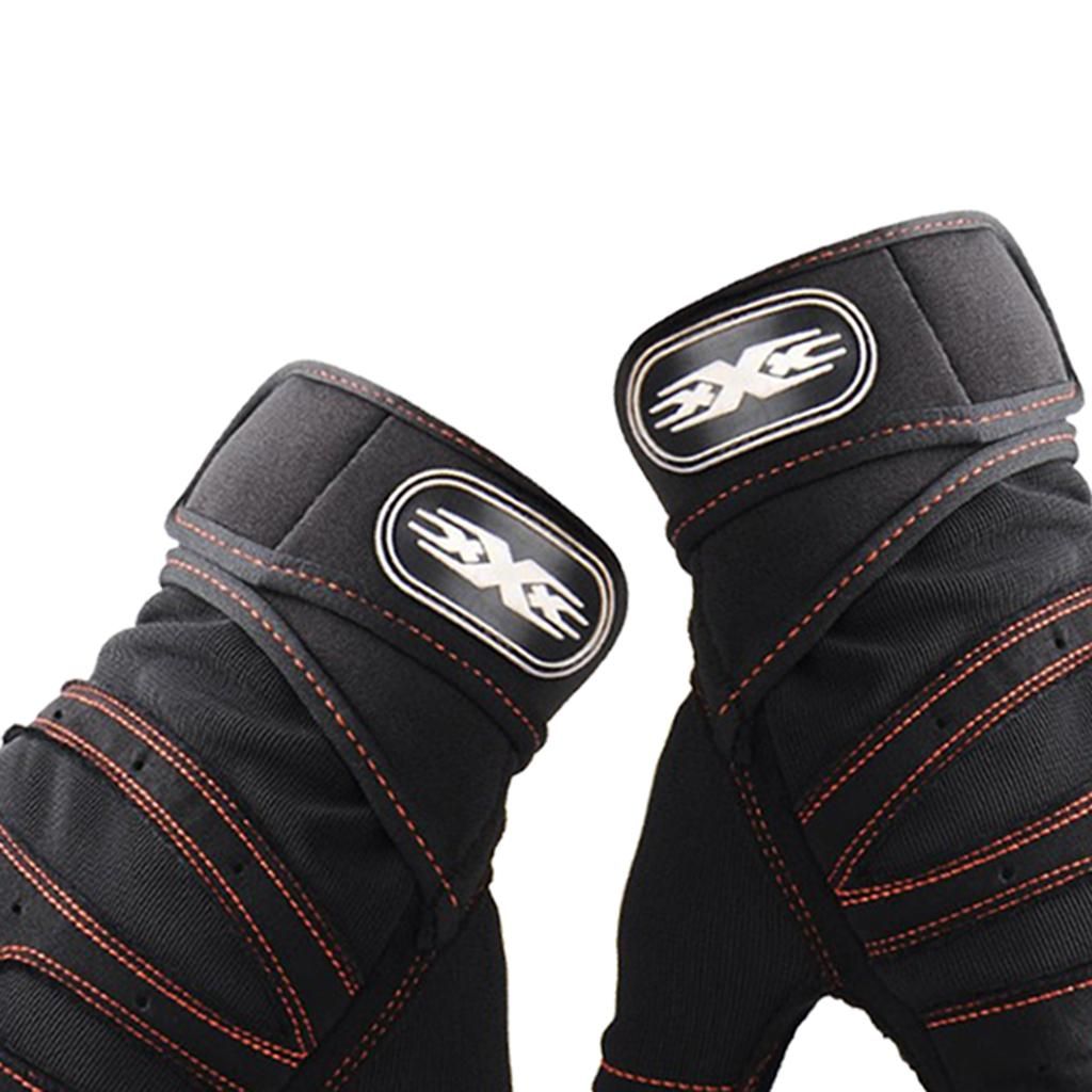 1 Pair Men's Gym  Sports Exercise Weight Lifting Black+Orange XL