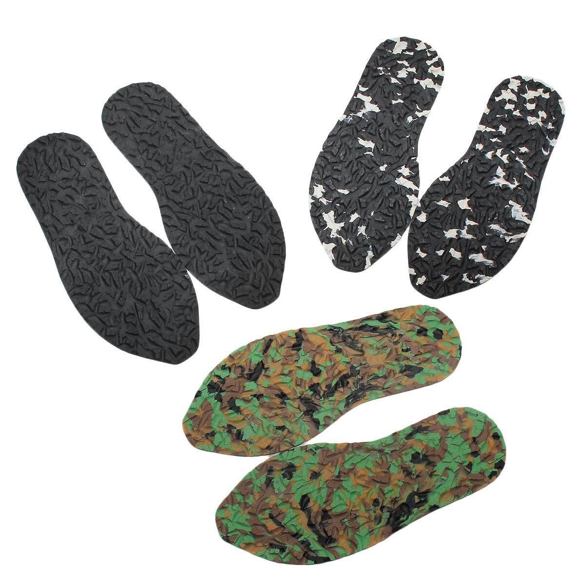 1 Pair Anti Slip Rubber Stick On Full Sole Shoe Repair Grip Pads Thickness 32*12.5*0.4cm Multicolor