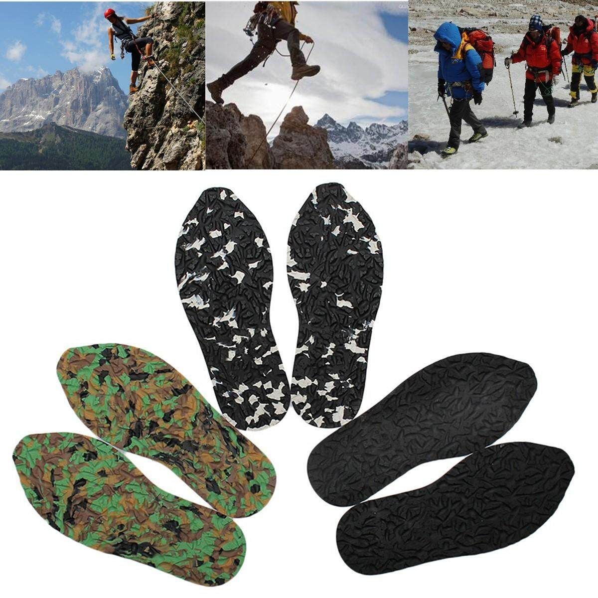 1 Pair Anti Slip Rubber Stick On Full Sole Shoe Repair Grip Pads Thickness 32*12.5*0.4cm Multicolor