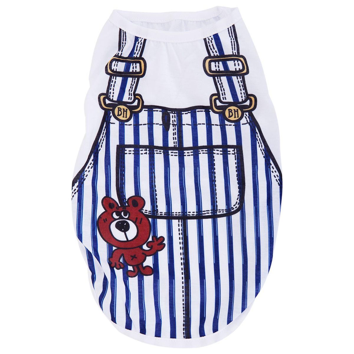 Puppy Dog T-shirt Round Neck Tops Dog Clothes Apparels S