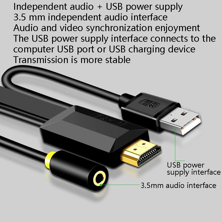 10m HDMI To VGA Cable