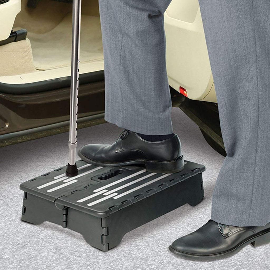 Portable Folding Step Stool Extra Wide HeavyDuty Non-Slip For Indoor