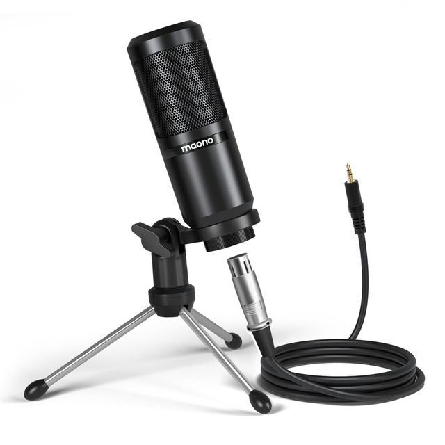 Maono Sound Card Kit Condenser Microphone 3.5mm Xlr