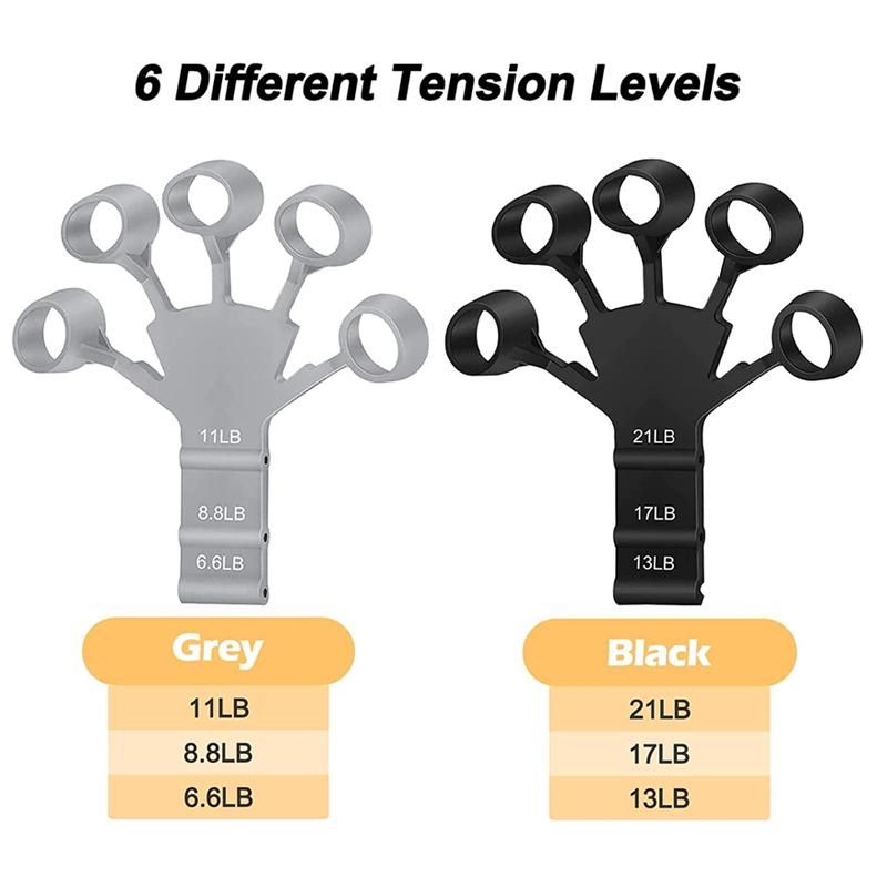 1pcs Silicone Gripster Grip Strengthener Finger Stretcher Hand Grip Trainer