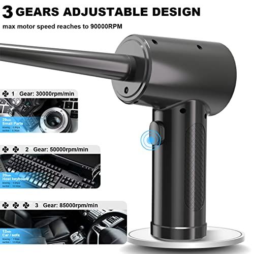 Compressed Air DusterKeyboard Cleaner For 85000RPM Air Blowe