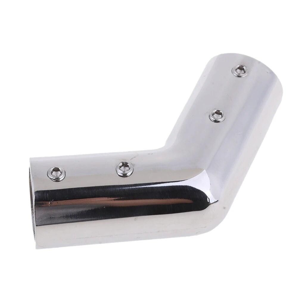 Boat Hand Rail 120 Degree Elbow Fitting 1" 25mm Tube, Silver
