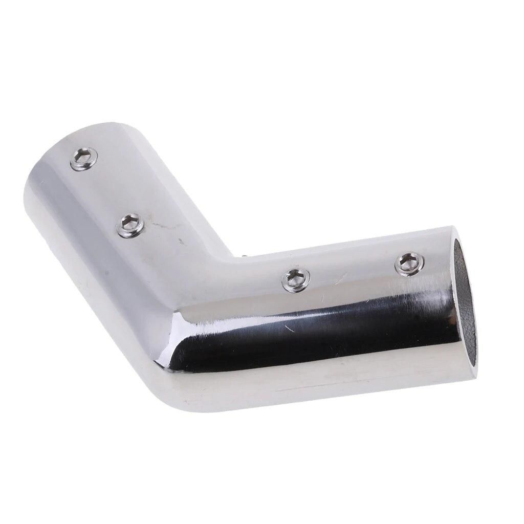 Boat Hand Rail 120 Degree Elbow Fitting 1" 25mm Tube, Silver