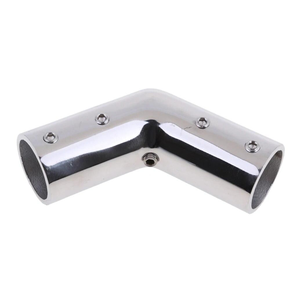 Boat Hand Rail 120 Degree Elbow Fitting 1" 25mm Tube, Silver