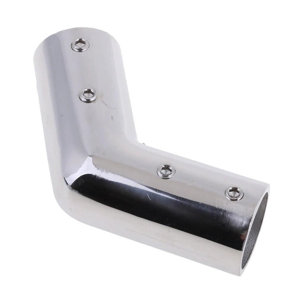 Boat Hand Rail 120 Degree Elbow Fitting 1" 25mm Tube, Silver