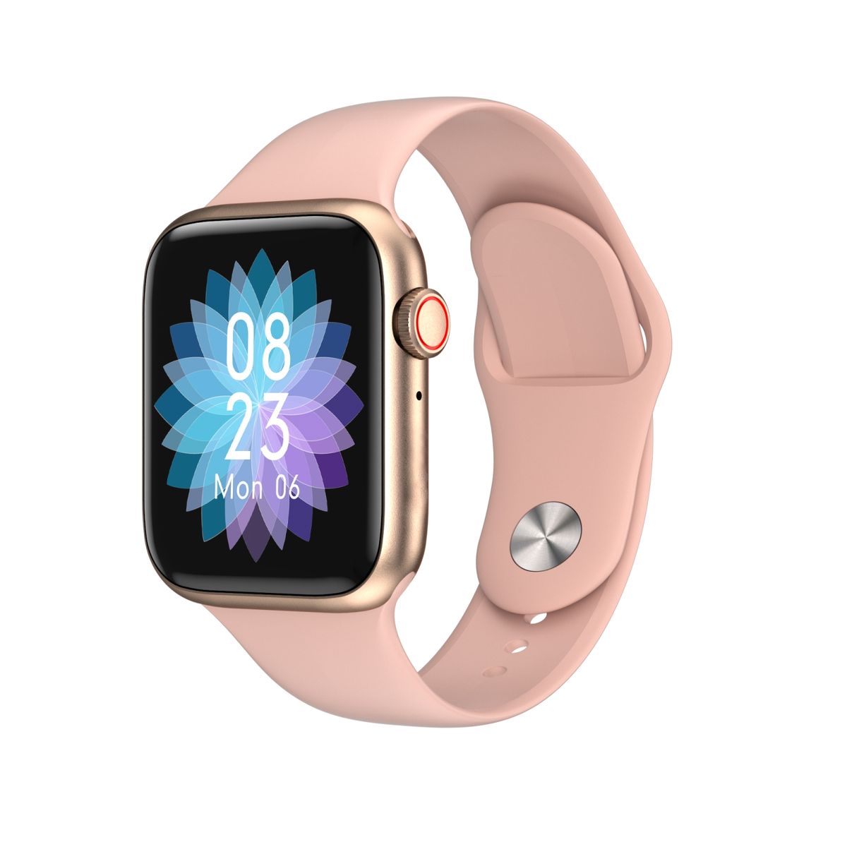 Smart Watch, IP67 Waterproof, Support Temperature/Heart Rate/Blood Pressure/Sleep  Monitoring(Pink)