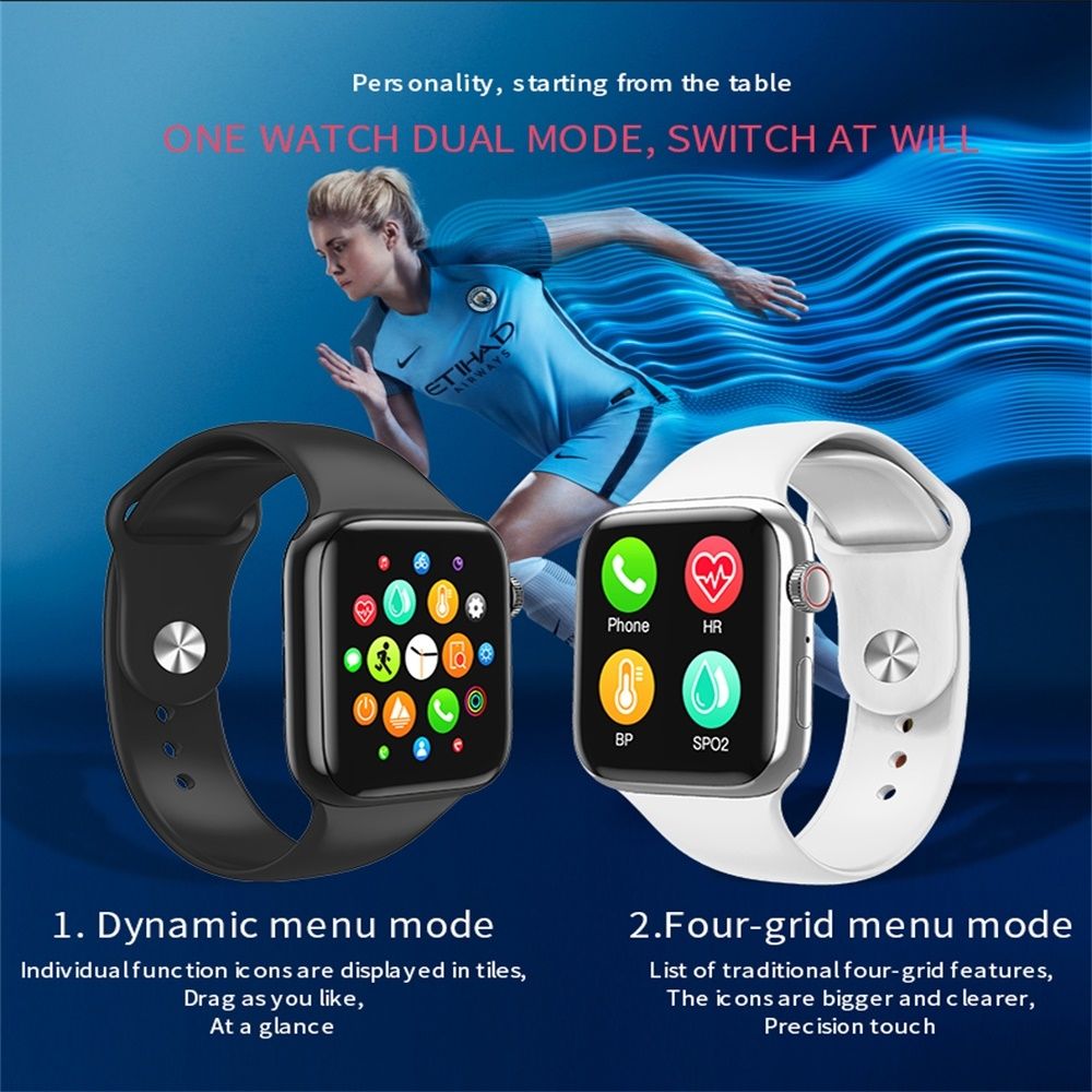 Smart Watch, IP67 Waterproof, Support Temperature/Heart Rate/Blood Pressure/Sleep  Monitoring(Pink)
