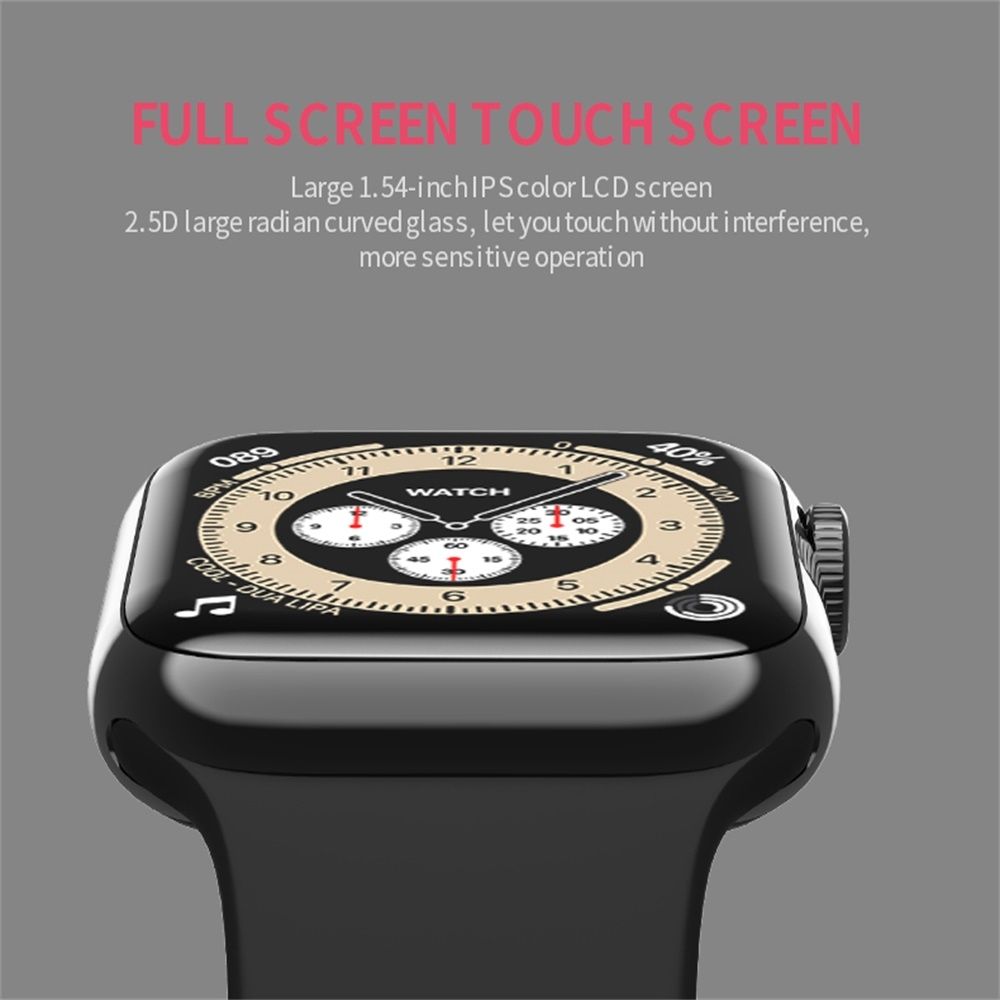 Smart Watch, IP67 Waterproof, Support Temperature/Heart Rate/Blood Pressure/Sleep  Monitoring(Pink)
