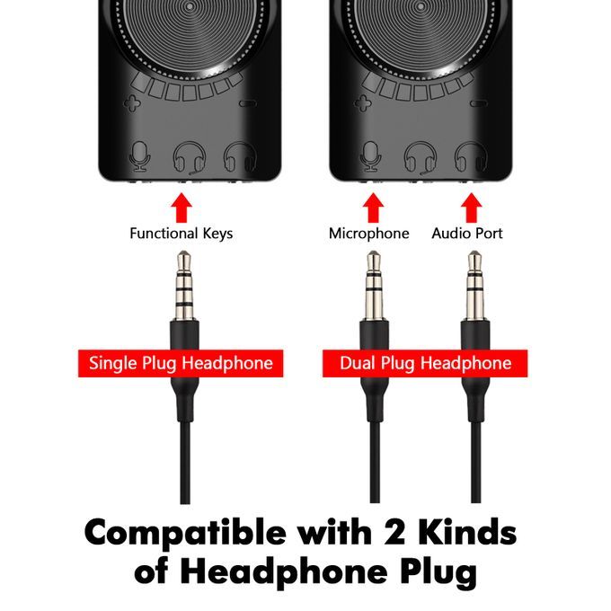 GS3 USB 2.0 External Sound Card Virtual 7.1 Channel