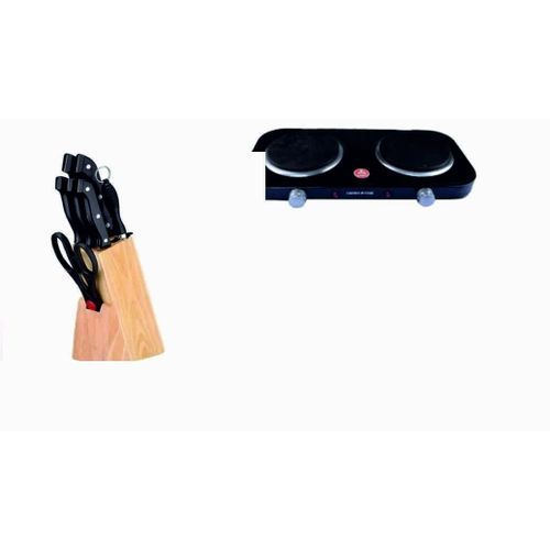 Knife Set And Dual Burner Hot Plate