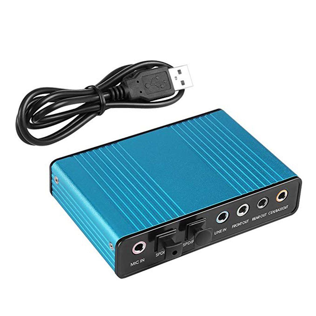 Professional USB Sound Card 6 Channel 5.1 Optical External Audio Card Converter CM8206 Set For Laptop Desktop Dropshipping