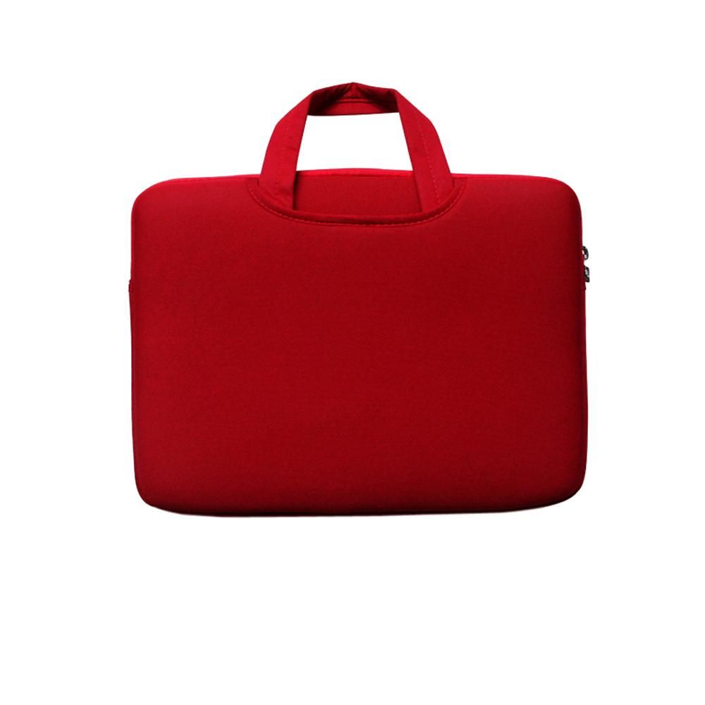 Soft Sleeve Bag Briefcase Handlebag Pouch Portable Laptop Bag Replacement for 14-inch 14'' Ultrabook Laptop Red