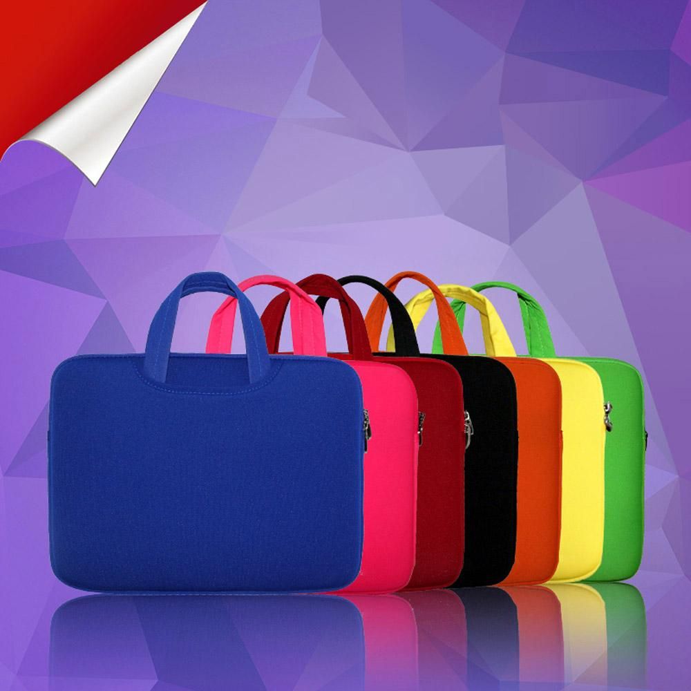 Soft Sleeve Bag Briefcase Handlebag Pouch Portable Laptop Bag Replacement for 14-inch 14'' Ultrabook Laptop Red