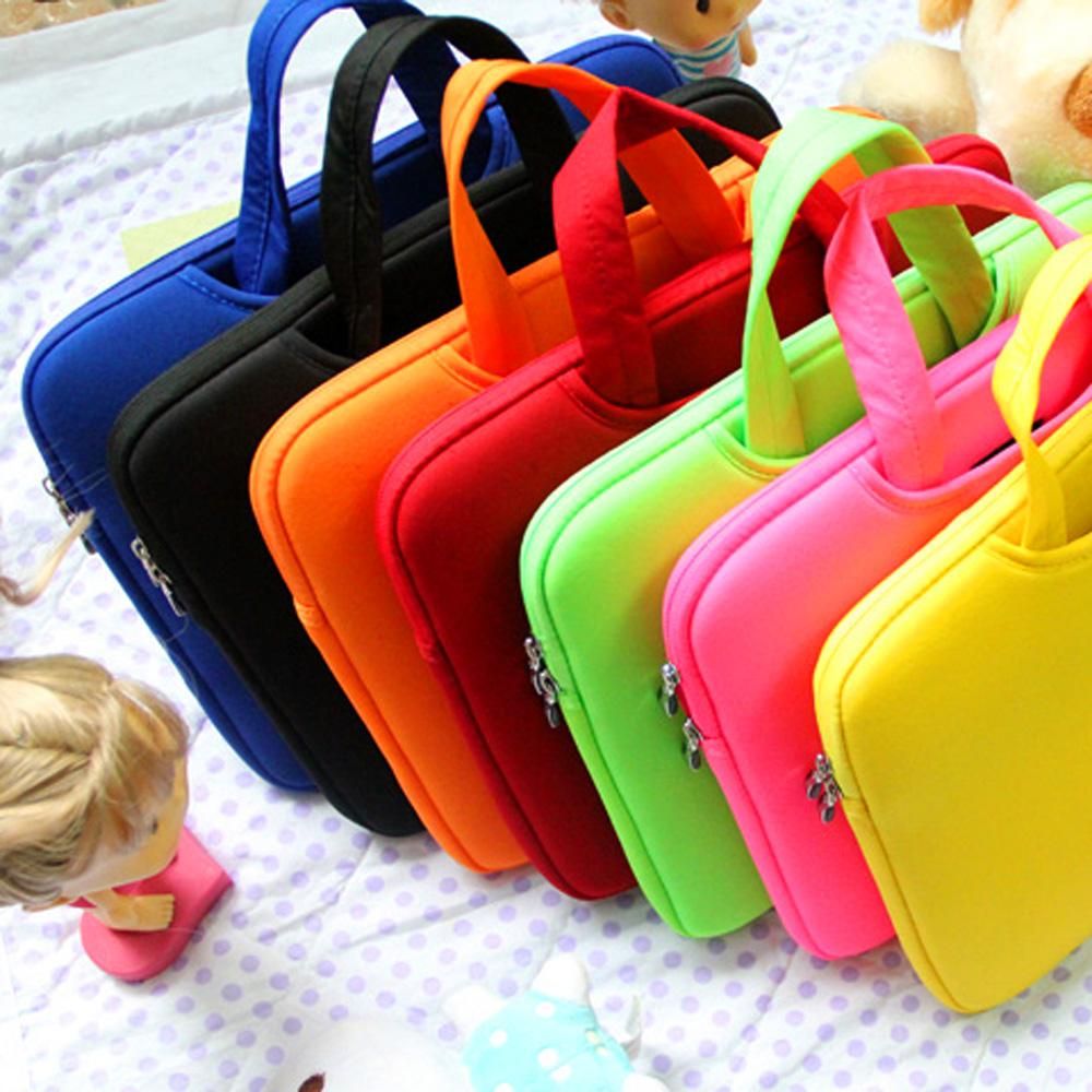 Soft Sleeve Bag Briefcase Handlebag Pouch Portable Laptop Bag Replacement for 14-inch 14'' Ultrabook Laptop Red