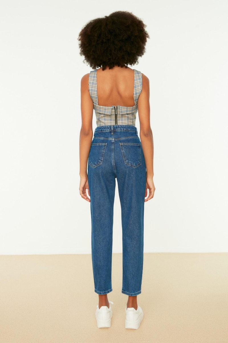 Jeans - Blue - Mom