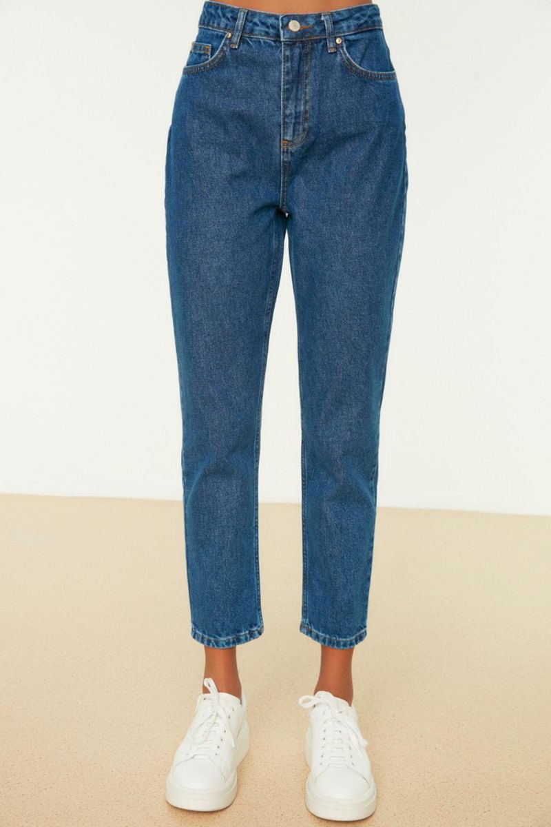 Jeans - Blue - Mom