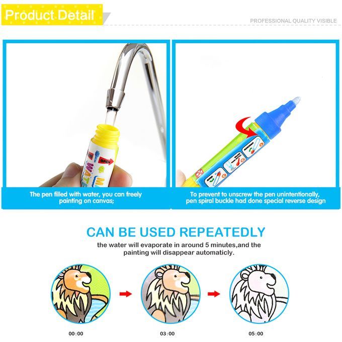 Magic Water Drawing Book Coloring Water Painting Doodle