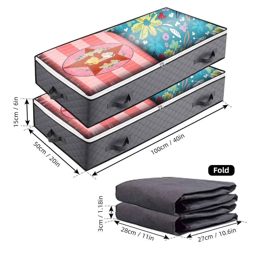 Underbed Storage Bag Under Bed Storage For Clothes Blankets