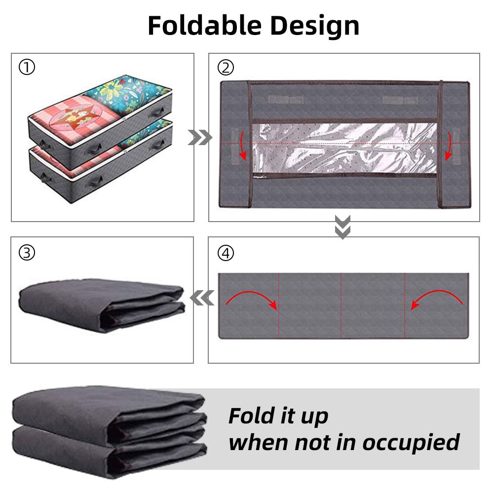 Underbed Storage Bag Under Bed Storage For Clothes Blankets