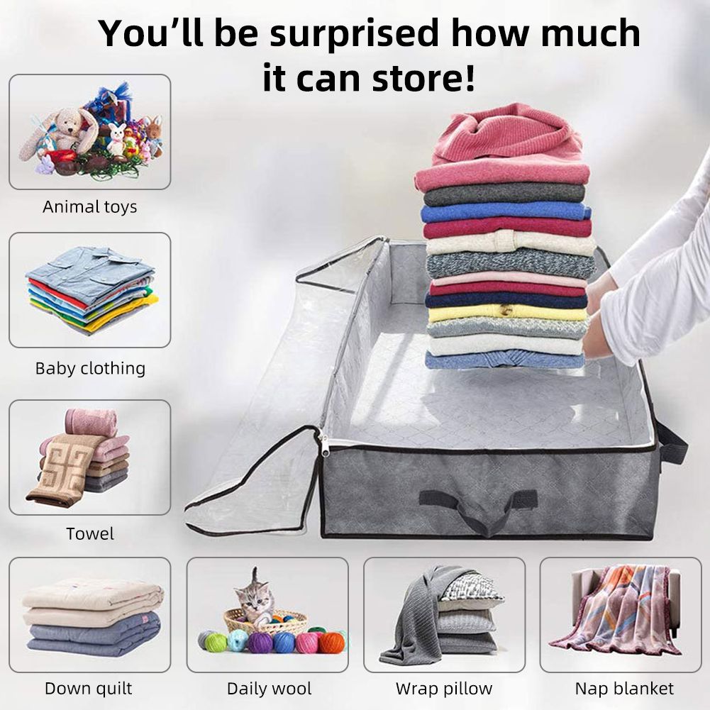 Underbed Storage Bag Under Bed Storage For Clothes Blankets