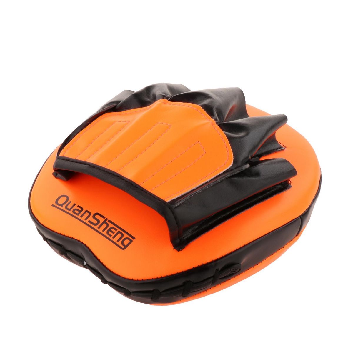 Boxing Punching Mma Mitts PU Leather Curved Target Focus Pad Orange