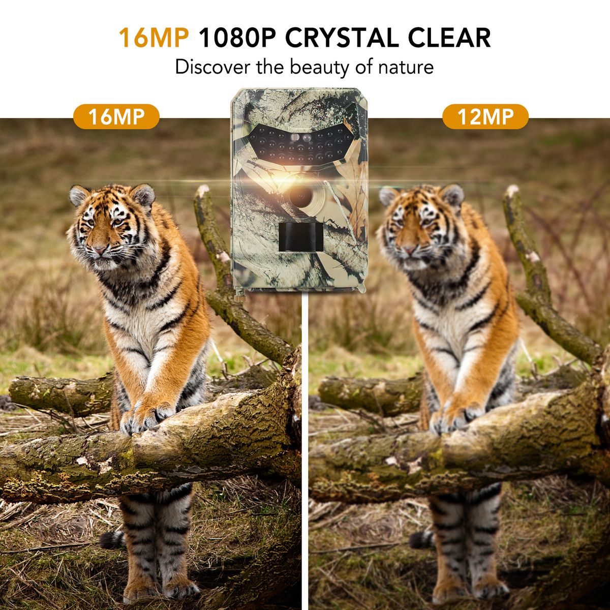 16MP 1080P Trail Camera Hunting Game Camera Outdoor Wildlife
