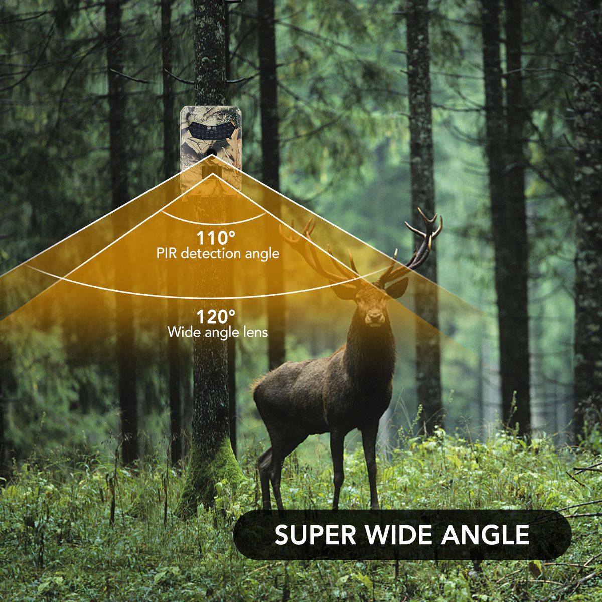 16MP 1080P Trail Camera Hunting Game Camera Outdoor Wildlife