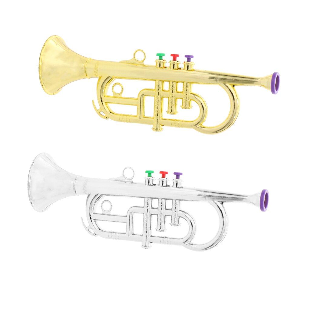 1 34cm Instrument Pcs Horn Children Plastic Trumpet Wind