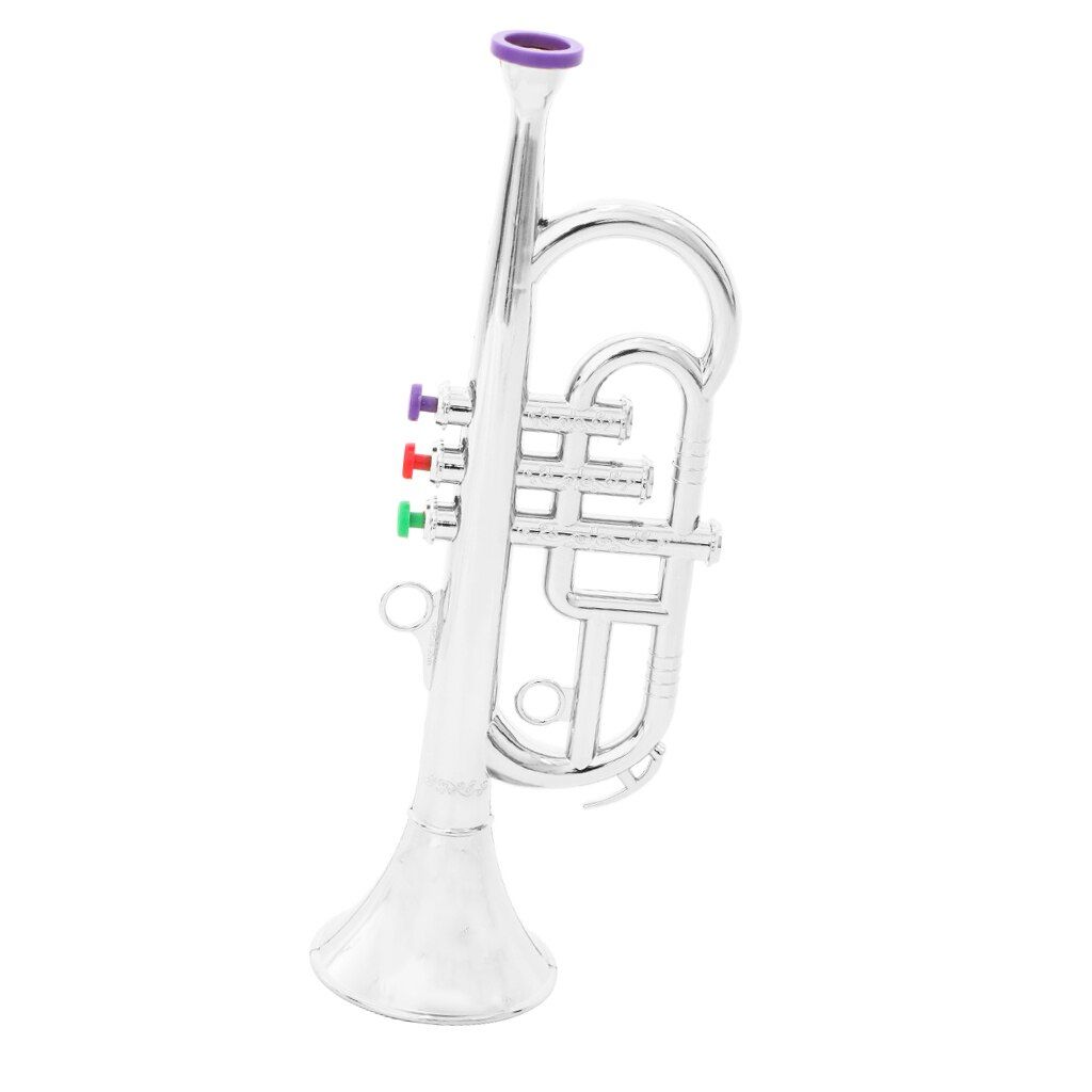 1 34cm Instrument Pcs Horn Children Plastic Trumpet Wind