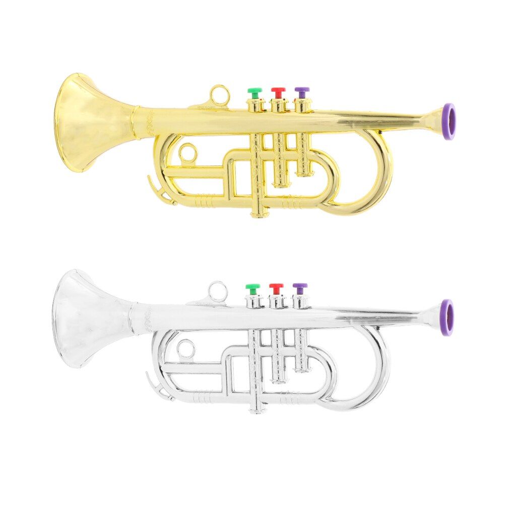 1 34cm Instrument Pcs Horn Children Plastic Trumpet Wind