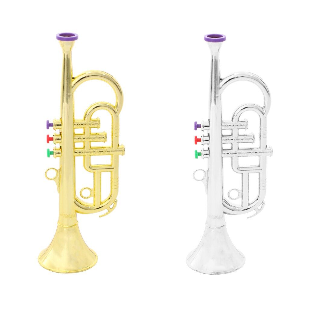 1 34cm Instrument Pcs Horn Children Plastic Trumpet Wind