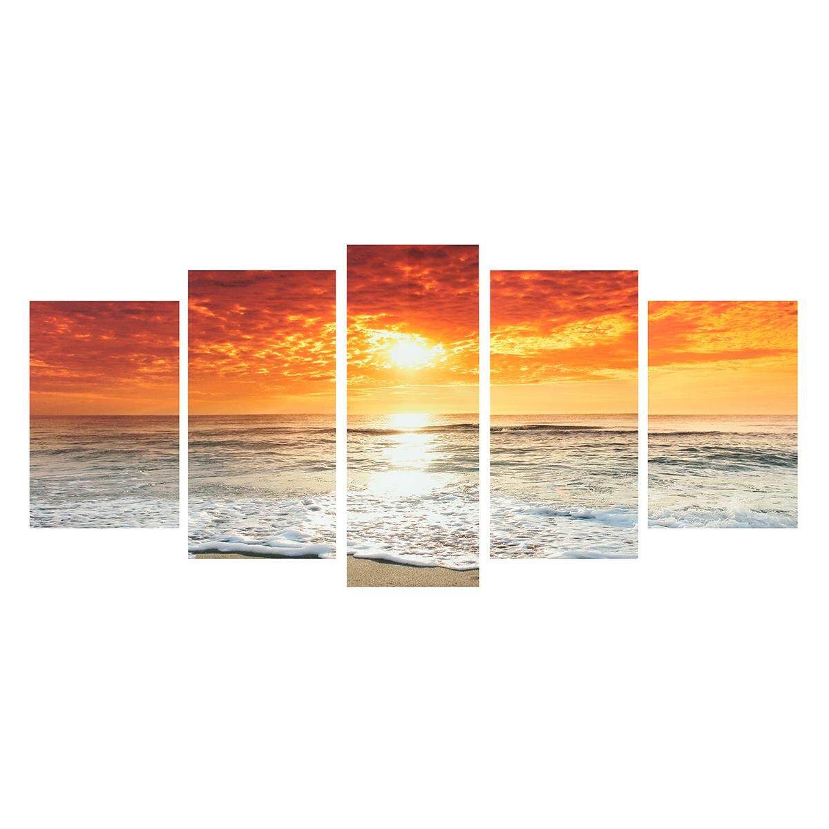 Sea Sunset Cloud Landscape Canvas Art Oil Print Picture Home Wall Decor Frameless