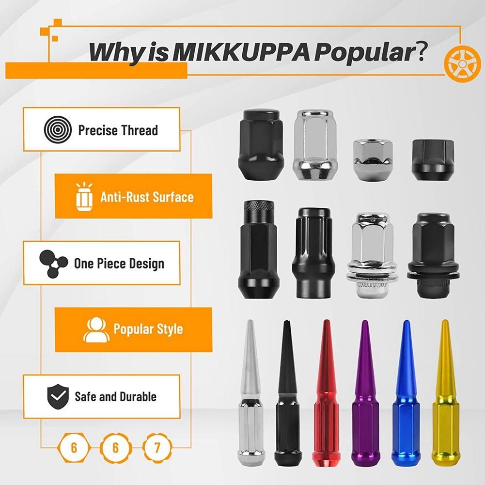 20Pcs 14X15 Lug Nuts - 19mm Lug Nut 138 inch Tall 34 inch Hex Chrome Lug Nuts for 1999-2021 1500