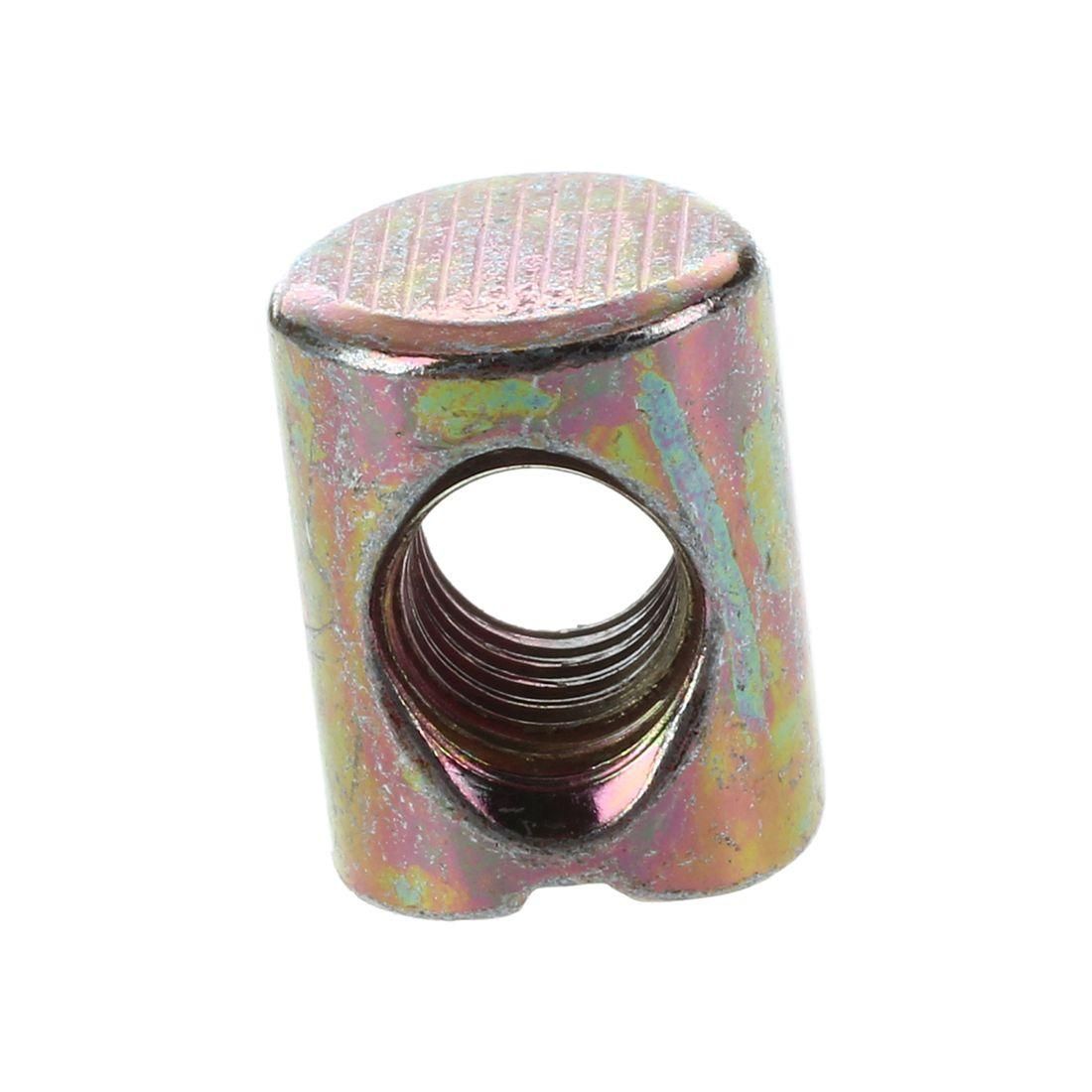 10pcs M6 Barrel Dowel Slotted Furniture Nut for Beds Crib Chairs
