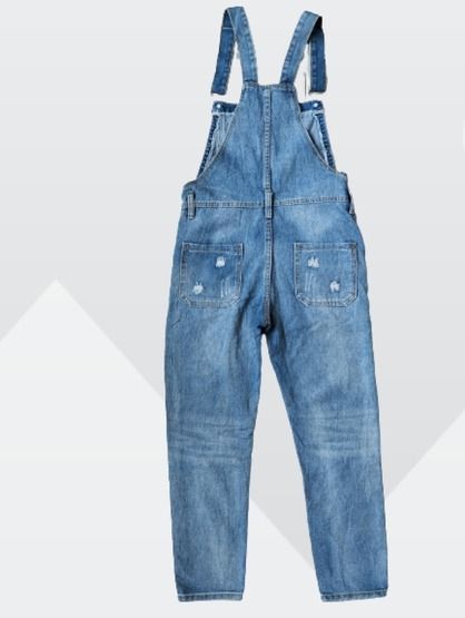 Ripped Boyfriend Overall For Ladies