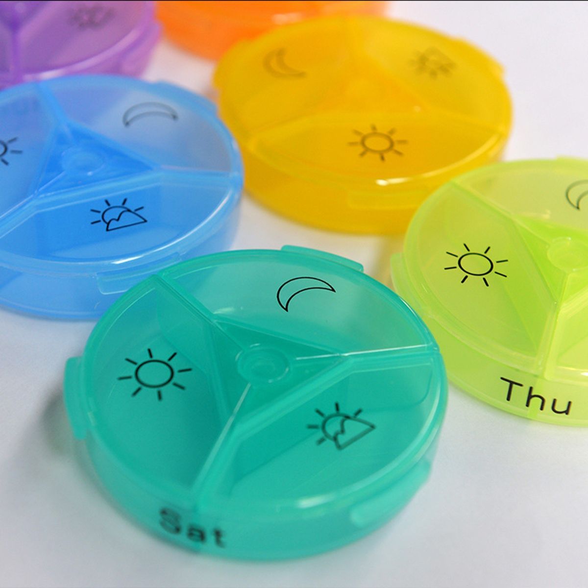 Weekly Pill Organizer Pill Box Large Compartments