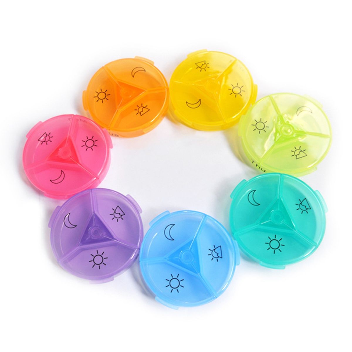 Weekly Pill Organizer Pill Box Large Compartments