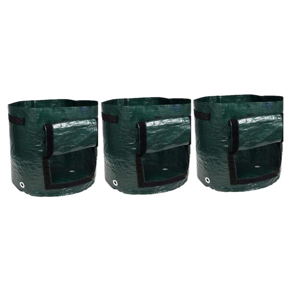 3PCS Potato Grow Bags 7 Gallons Garden Vegetable Planter with Handles Access Flap for VegetablesTomatoCarrot