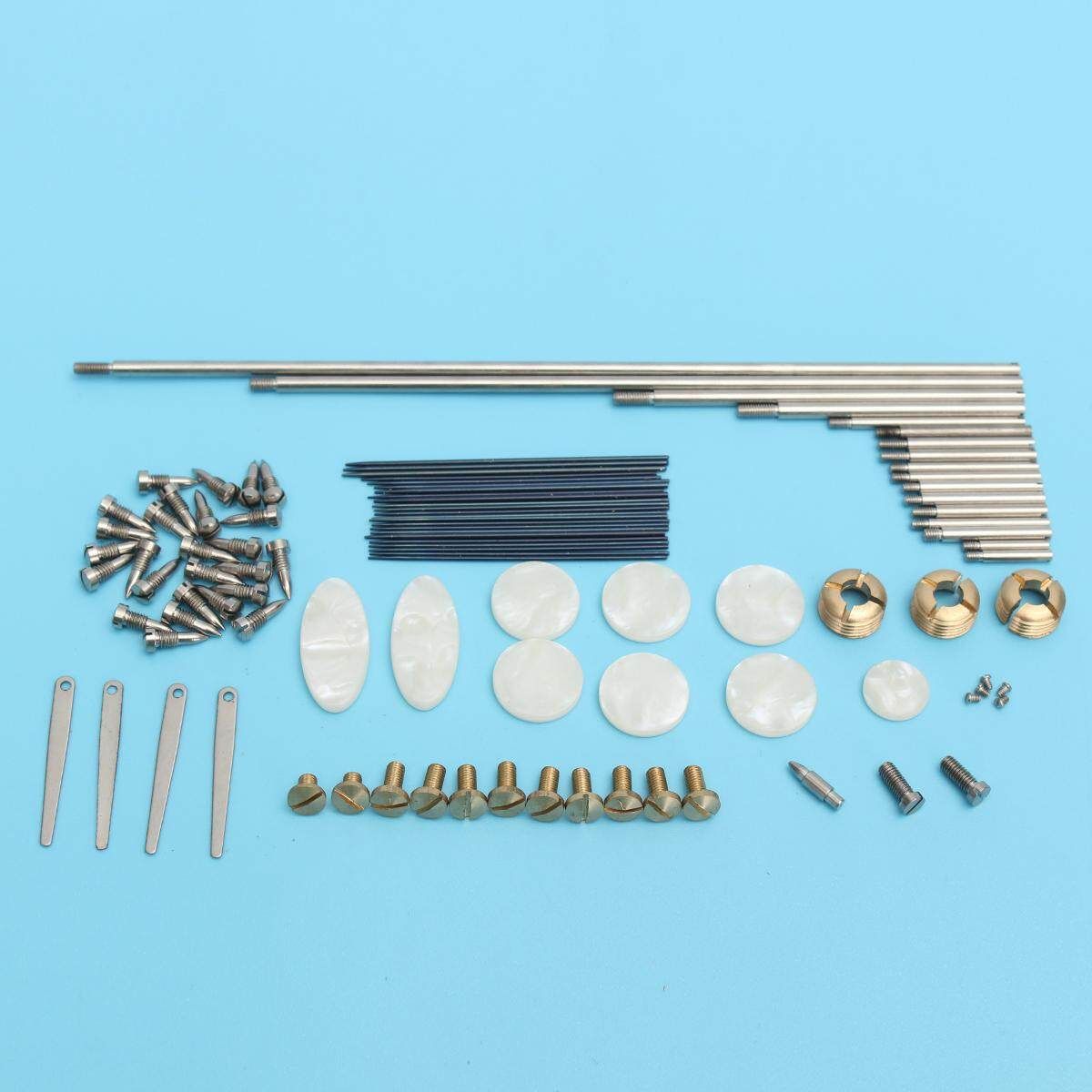 1 Set Alto Sax Repair Parts, Screws + Saxophone Springs + Key Buttons Inlays