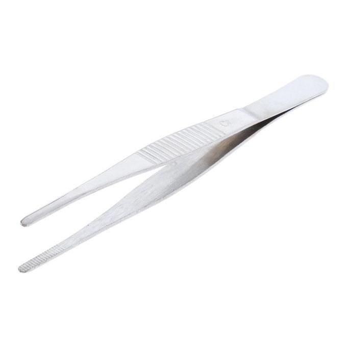 Stainless Steel Tweezers Serrated Forceps 12.5 Cm / 5 Inch