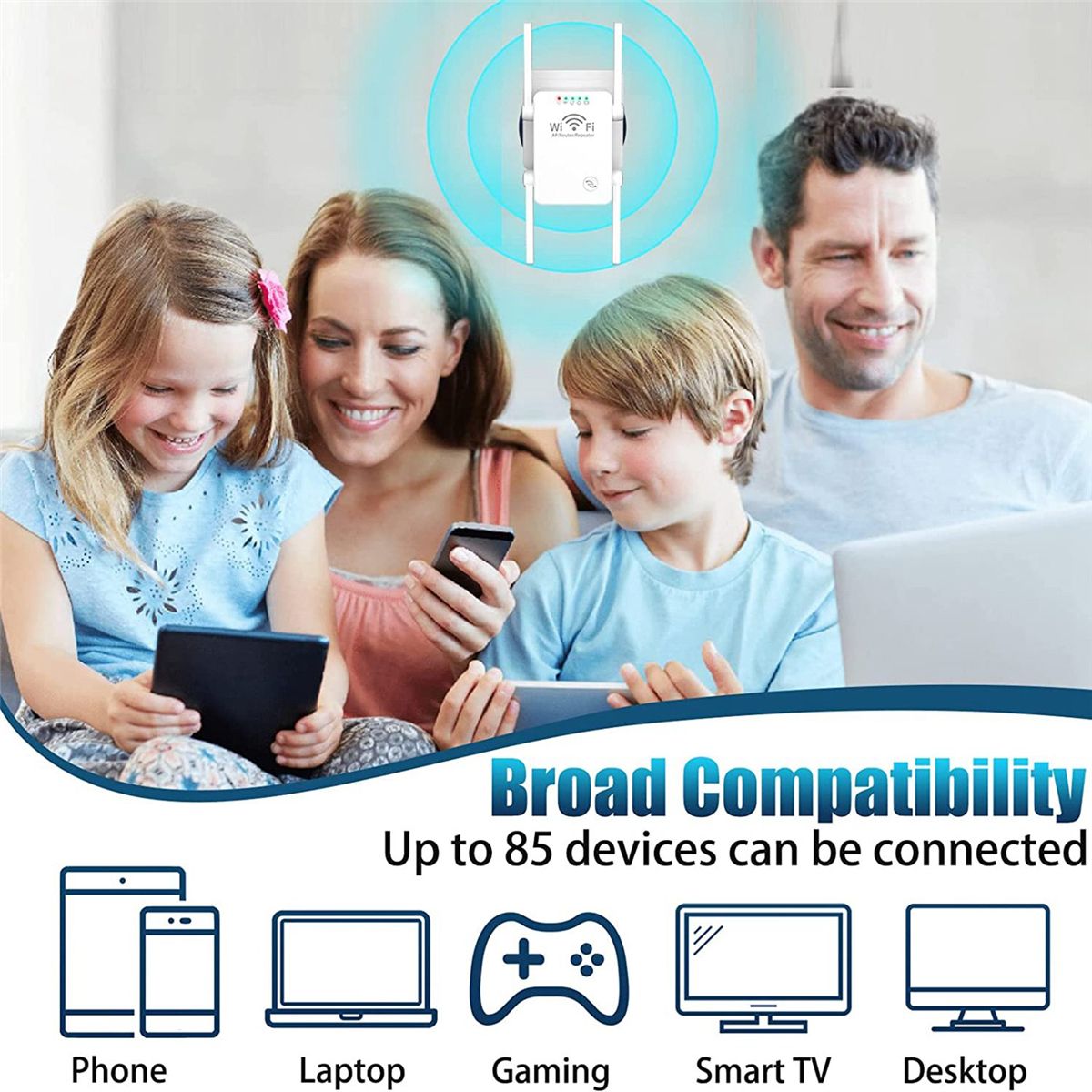 WiFi Extender Signal Booster 300Mbps Wireless WiF