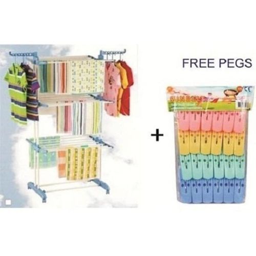 3 Layer Baby Cloth Rack + Free Peg
