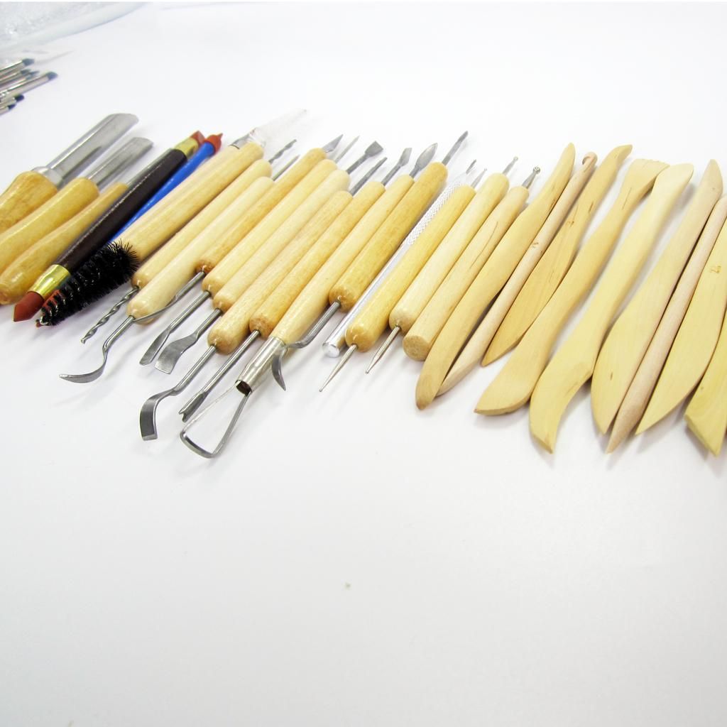 31 Pieces Ploymer Ceramic Clay Tools Complete Grinding Pieces