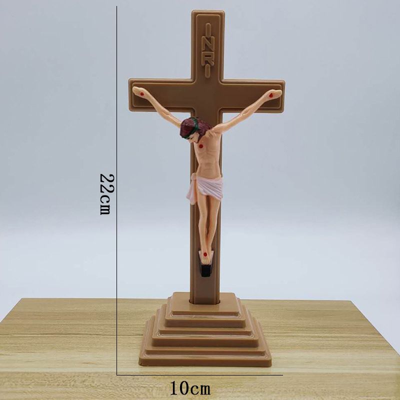 Luminous Church Crucifix Figurines  Christ On The Stand
